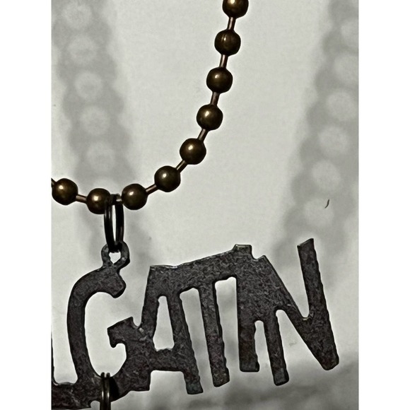 Tailgatin’ Country Girl Copper Colored Necklace Football Tailgate Tailgating - Picture 5 of 10